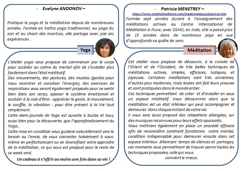 Verso Flyer Evelyne & Patricia